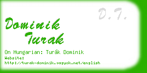 dominik turak business card