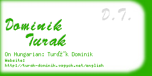 dominik turak business card